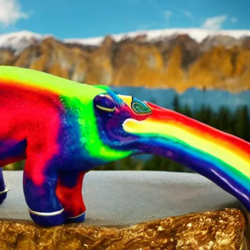 Image similar to rainbow cosmic goat