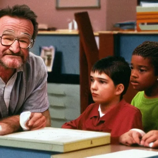 Image similar to robin williams as walter white elementary school