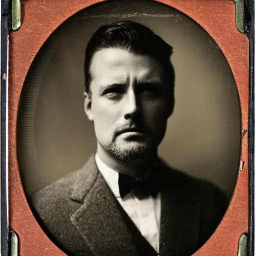 Prompt: photography of roger sterling tintype, deregoue