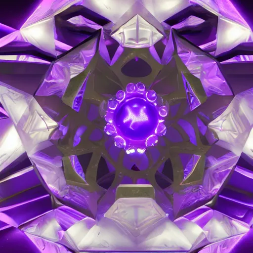 Prompt: purple powerful magic symbol crystal - helix structure, epic legends game icon, stylized digital illustration, radiating, a glowing aura, global illumination, ray tracing, hdr, unreal engine, octane render, trending on arstation, by ian pesty and katarzyna bek - chmiel