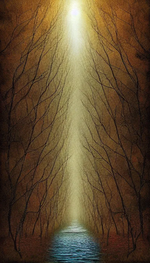 Prompt: psytrance artwork, by peter holme iii