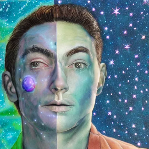 Prompt: cosmic man, Hyperdetailed, hyperrealistic