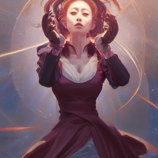 Image similar to orihime inoue using her powers, detailed, centered, digital painting, artstation, concept art, donato giancola, joseph christian leyendecker, wlop, boris vallejo, breathtaking, 8 k resolution, extremely detailed, beautiful, establishing shot, artistic, hyperrealistic, beautiful face, octane render, cinematic lighting, dramatic lighting, masterpiece