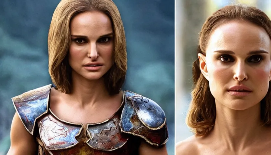 Image similar to Natalie Portman as He-Man