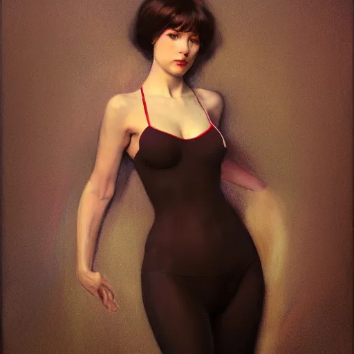 Image similar to modern woman | hyperrealistic | action pose | digital painting | trending on artstation | pinup portrait | clean | illustration | dressed | Unreal Engine 5 | 8k resolution | by Greg Rutkowski Gustav Klimt, J.W. Waterhouse and Mel Ramos