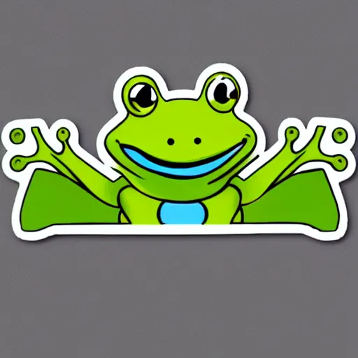 Prompt: frog stickers