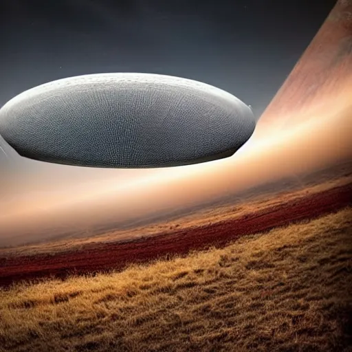Image similar to huge mysterious ufo ignoring the laws of physics over a natural scene. detailed otherwordly material. entries in the 2 0 2 0 sony world photography awards.