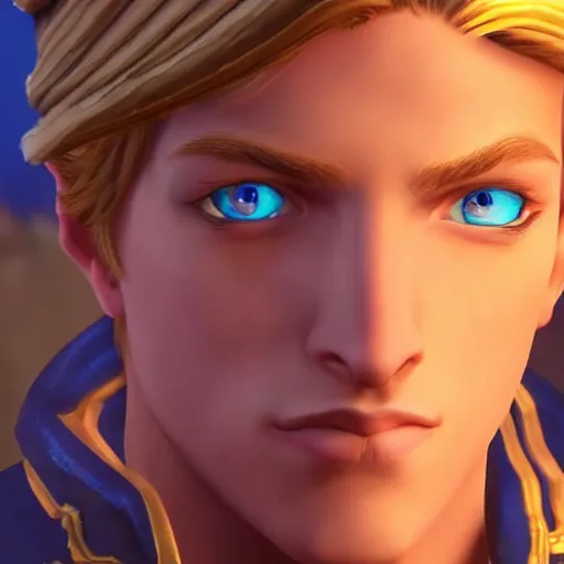 Image similar to anduin wrynn, beatiful young man, photorealistic, ultra detailed, 4 k