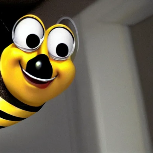 Prompt: bee movie as a horror film