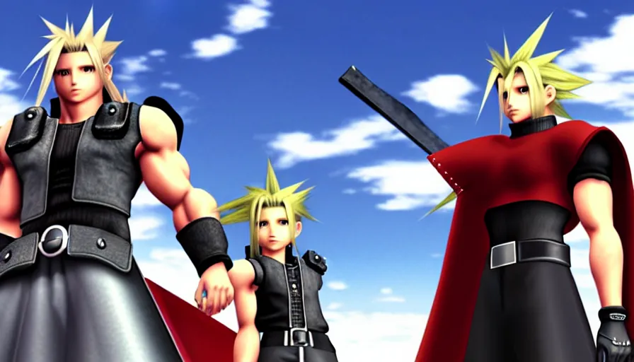 Image similar to the two complementary forces that make up all aspects and phenomena of life, from Final Fantasy VII