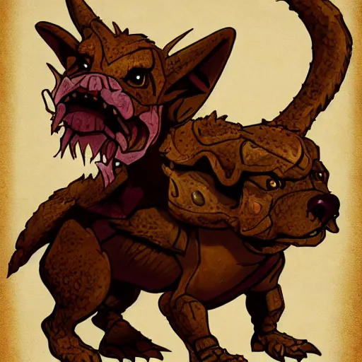 Image similar to Kobold dog from dungeons and dragons, fantasy, digital art