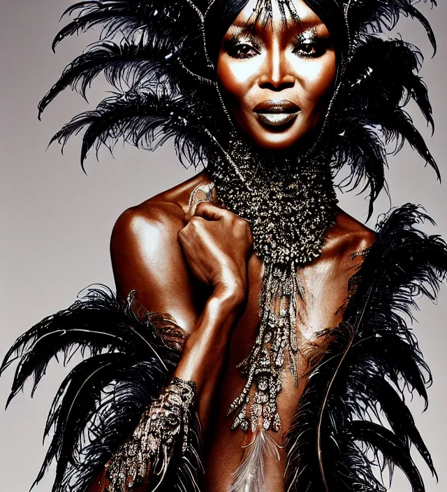 photography portrait by paolo roversi of naomi, Stable Diffusion