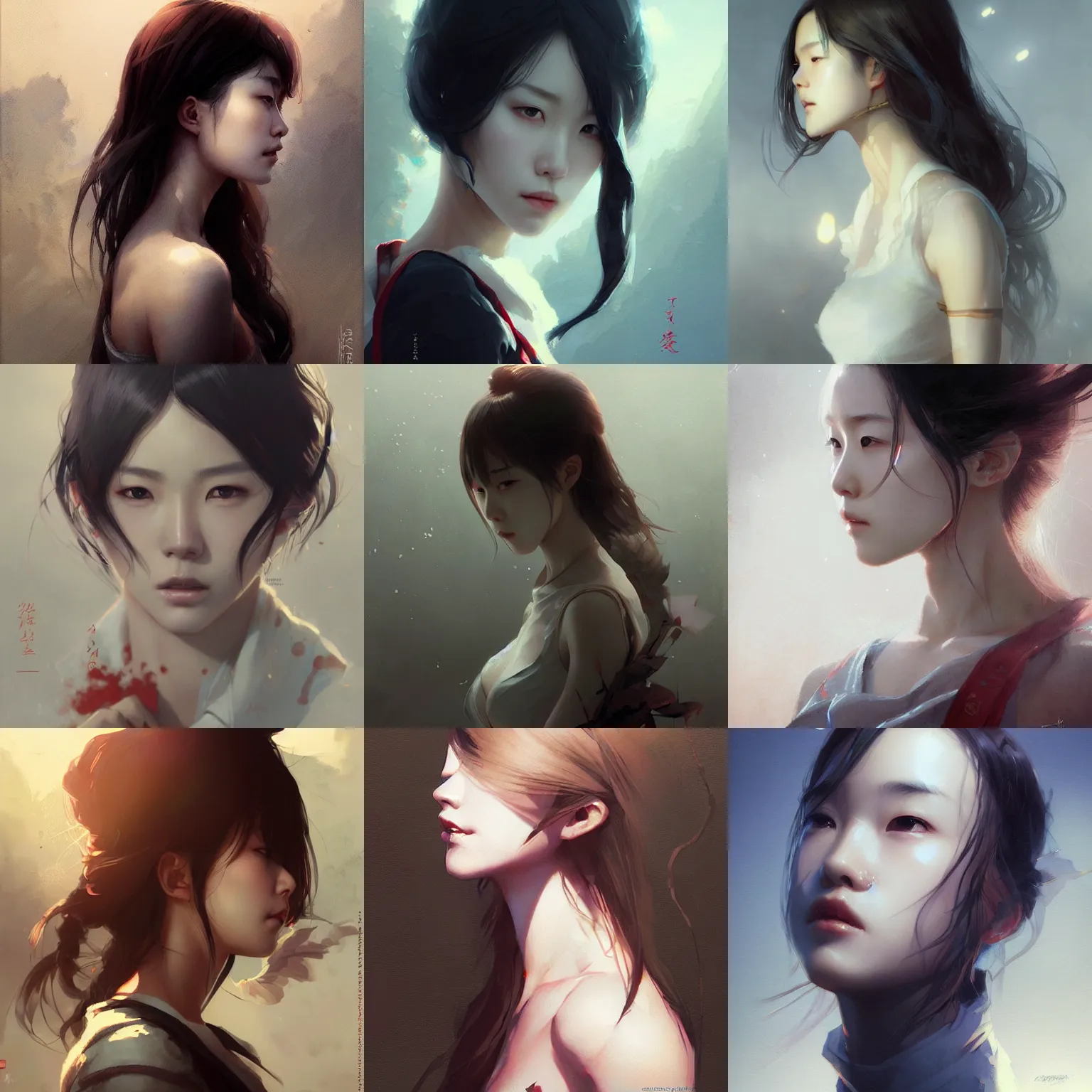 Prompt: lee jin - eun by greg rutkowski, artgerm, takato yomamoto, rule of thirds, seductive look, beautiful