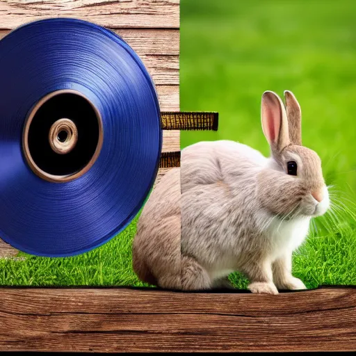 Image similar to a rabbit sitting then jumping up over a fence, film strip reel showing multiple frames