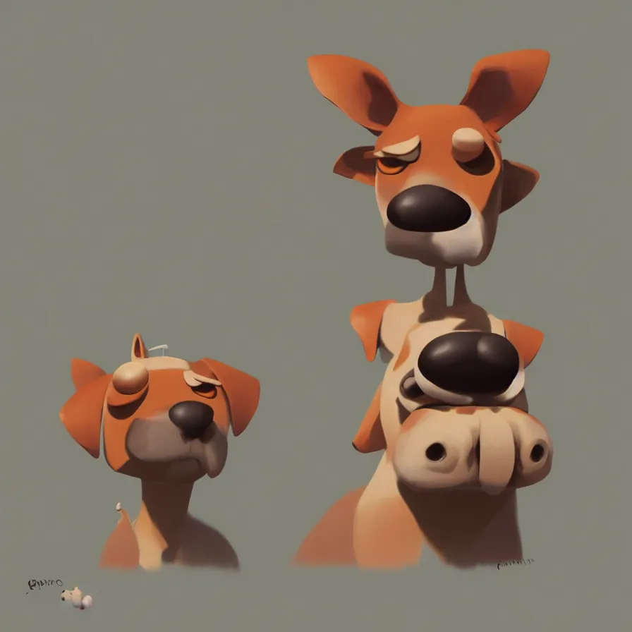 Prompt: Goro Fujita illustrating photorealistic dog, art by Goro Fujita, sharp focus, highly detailed, ArtStation