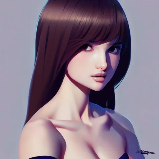 Image similar to a beautiful young kayo shibuya natalie portman alluring gravure model, by akira toriyama and wlop and ilya kuvshinov and artgerm and, aesthetic, gorgeous, stunning, alluring, attractive, artstation, deviantart, pinterest, digital art