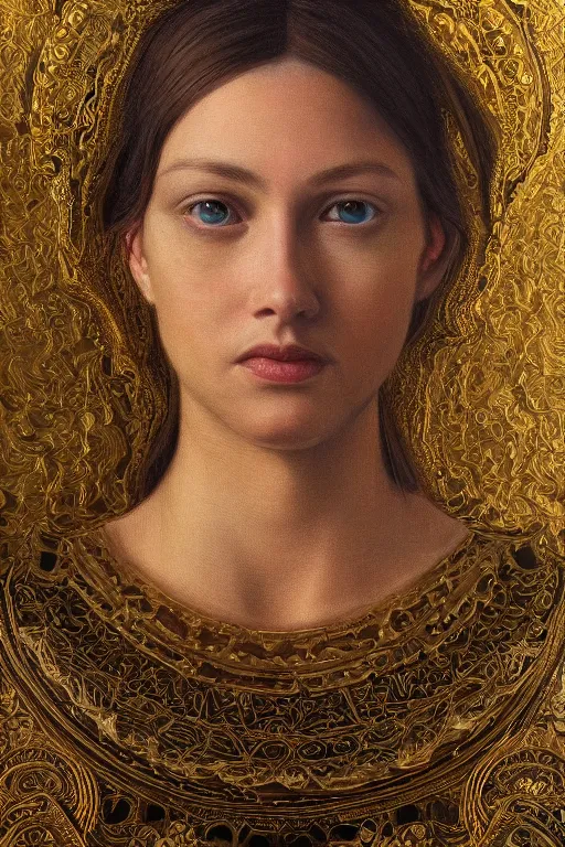 Image similar to The Golden Ratio, oil on canvas, intricate, portrait, 8k highly professionally detailed, HDR, CGsociety