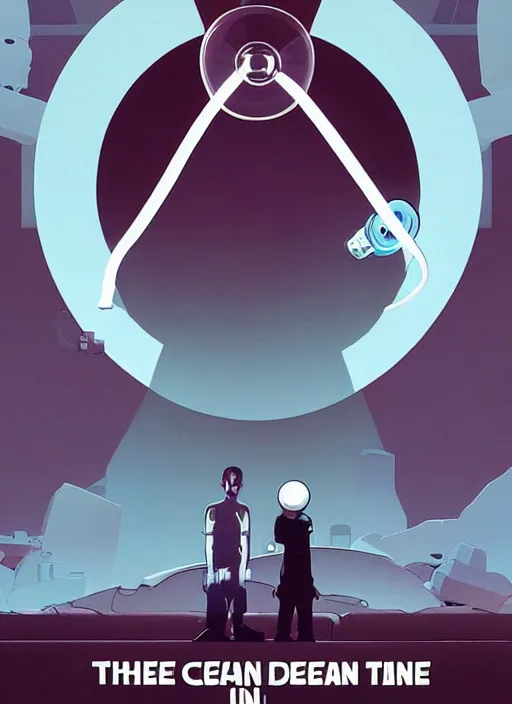 Image similar to poster artwork by Michael Whelan and Tomer Hanuka, Portal Gun, clean