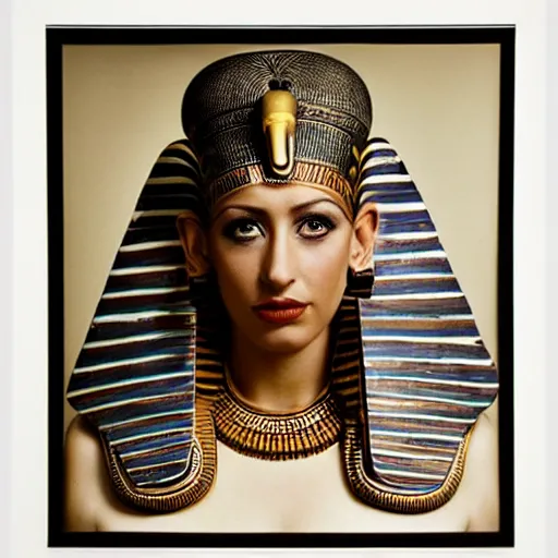 Image similar to portrait of egyptian god set, annie leibovitz