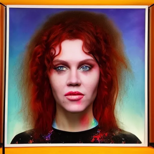 Prompt: hyper - realistic portrait of the singer aurora aksnes, 8 k, photo, art by david lachapelle