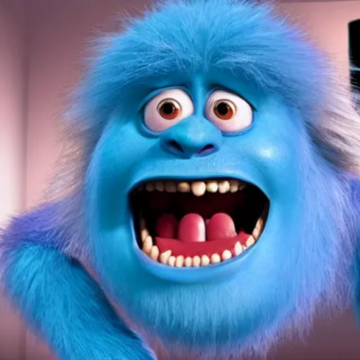 Prompt: boris johnson as a monster in monsters inc.