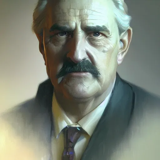 Prompt: a portrait painting of dai vernon in the oil painting unreal 5 daz. rpg portrait, extremely detailed artgerm greg rutkowski alphonse mucha vladimir volegov