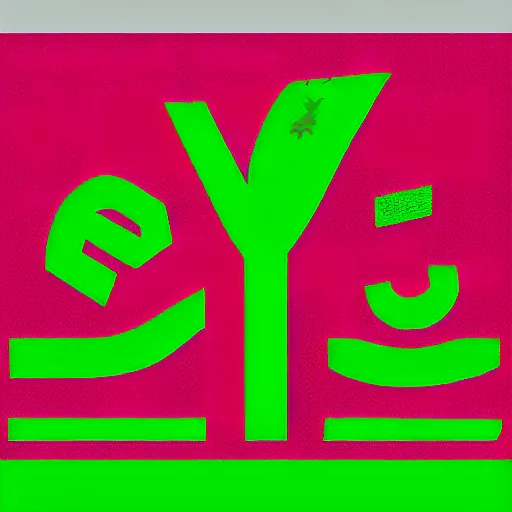 Image similar to “logo for Central Pork, pig, weeds, tall building, pink and green”