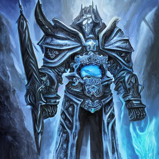 Image similar to the lich king artwork by mendoza eddie