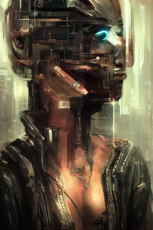 Image similar to Cyberpunk character art, by WLOP, robotic, mechanical, high contrast, tone mapped