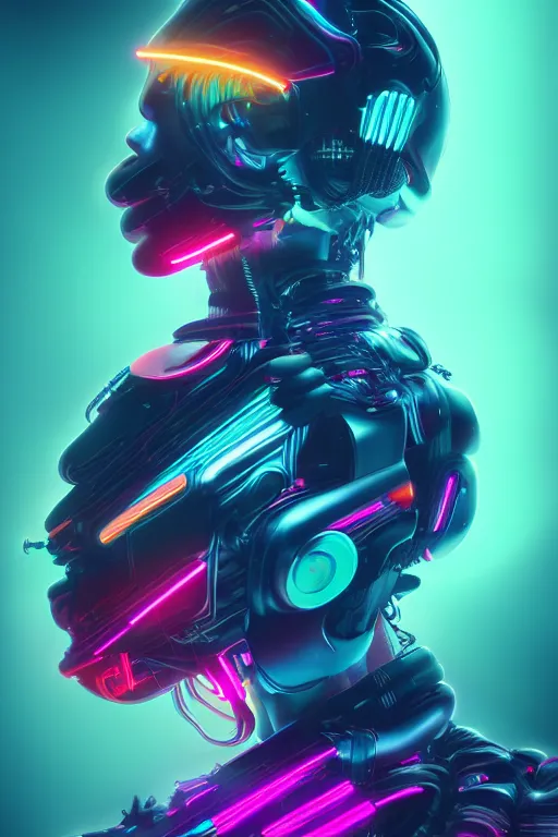 Prompt: future of neuroart, futurism, cryptopunk style, neon colors, ultrarealism, artstation, 8 k