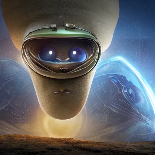 Image similar to Pixar movie about an alien invasion Ancient Athens, UFOs, portrait, intricate, 8k highly professionally detailed, HDR, CGsociety