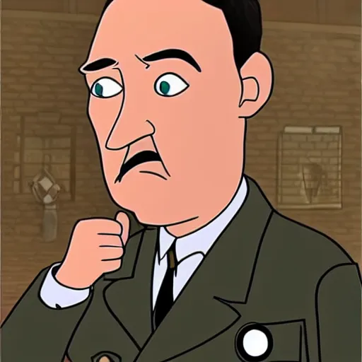 Image similar to hitler in pixar style