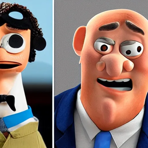 Image similar to the presidents as wallace and grommet style