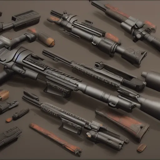 Prompt: Guns for arms, hyperdetailed, artstation, cgsociety, 8k