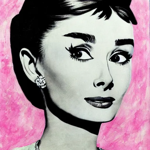 Prompt: audrey hepburn art by sultan muhammed