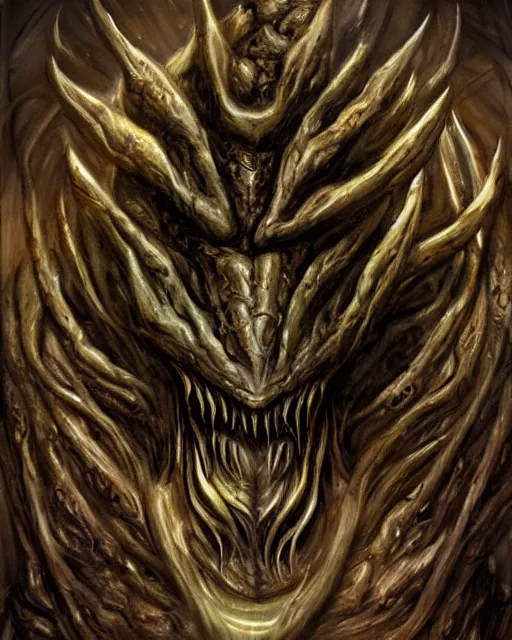 Image similar to zerg hydralisk portrait in giger style