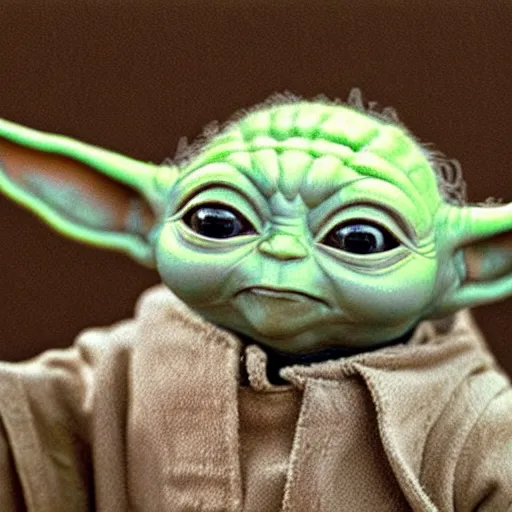 Prompt: Baby yoda, very cute, accurate, hyperdetailed, intricate detail, insanely detailed and intricate, edge to edge, solid color background intricate, highly detailed, smooth, sharp focus, detailed, high contrast, full frame, oil painting