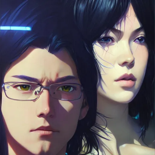 Prompt: pablo pascal portrait, manga, realistic shaded perfect face, fine details. anime. realistic shaded lighting poster by ilya kuvshinov katsuhiro otomo ghost - in - the - shell, magali villeneuve, artgerm, jeremy lipkin and michael garmash and rob rey