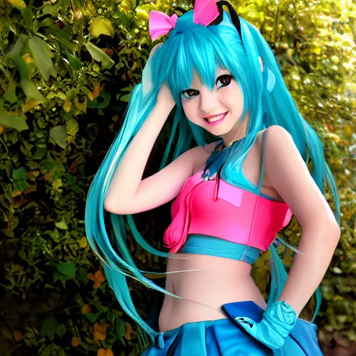 Image similar to Hatsune Miku by Melissa Ballesteros