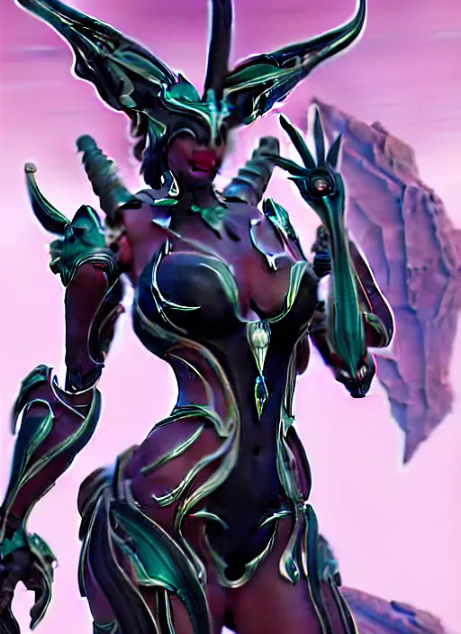 Prompt: extremely detailed giantess shot, front shot, of a beautiful goddess saryn warframe, that's a giant beautiful stunning anthropomorphic robot female dragon with metal cat ears, standing elegantly on a mountain, detailed sharp robot dragon claws, robot dragon feet, streamlined pink armor, thick smooth warframe thighs, long elegant tail, detailed warframe fanart, destiny fanart, high quality digital art, giantess art, furry art, 3D realistic, warframe art, Destiny art, furaffinity, DeviantArt, artstation, 8k HD, octane render