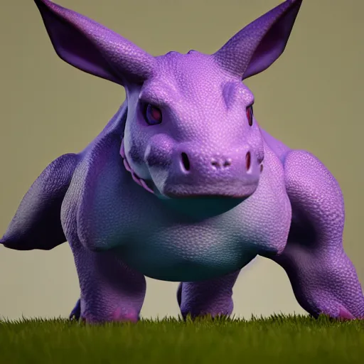 Image similar to photography of a realistic nidoqueen animal, ultra detailed, 8 k, cinematic lighting, natural background, trending on artstation, pokemon