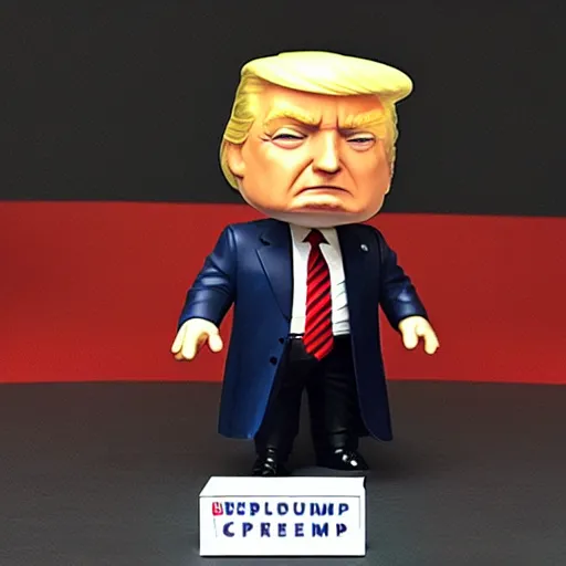 Prompt: Donald Trump as a Pop Funko figure