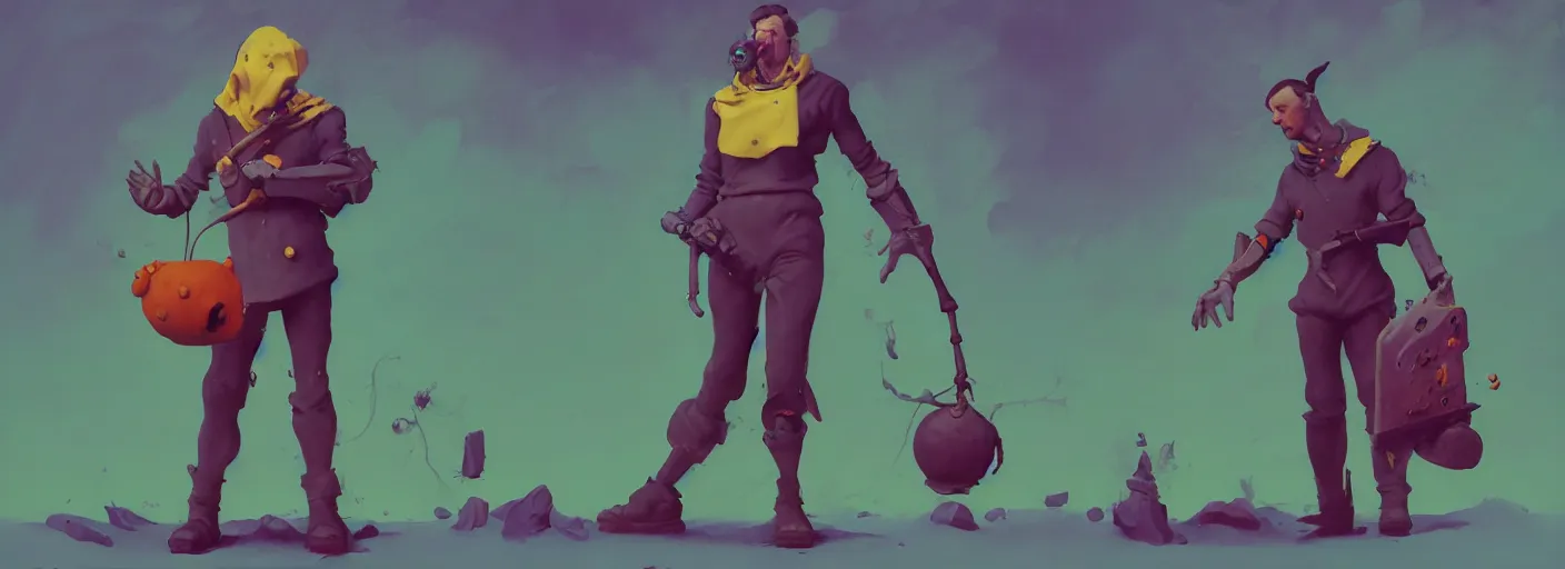 Prompt: full - body portrait surreal colorful clay fighting artstation rpg overwatch character concept art anatomy, action pose, very coherent and colorful high contrast masterpiece by norman rockwell franz sedlacek hieronymus bosch dean ellis simon stalenhag rene magritte gediminas pranckevicius, dark shadows, sunny day, hard lighting, reference sheet white! background