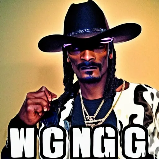 Prompt: cowboy snoop dogg