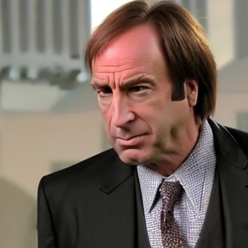 Image similar to saul goodman is an angel and he's visiting hell