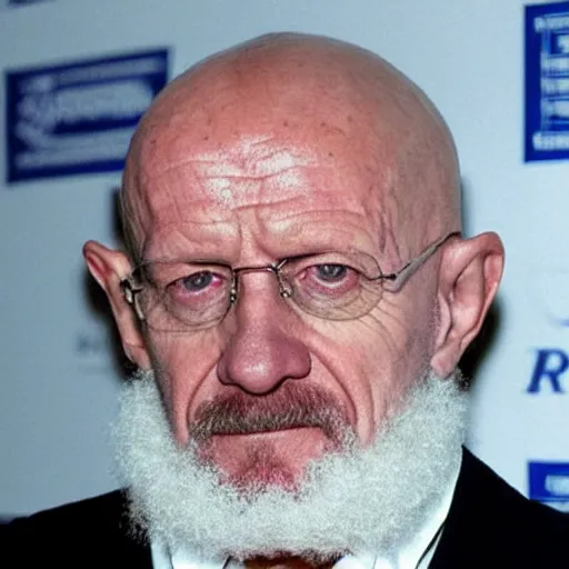 Prompt: mike ehrmantraut and walter white merged together like in a realistic and grotesque style like the shape shifting monster from john carpenter's the thing.