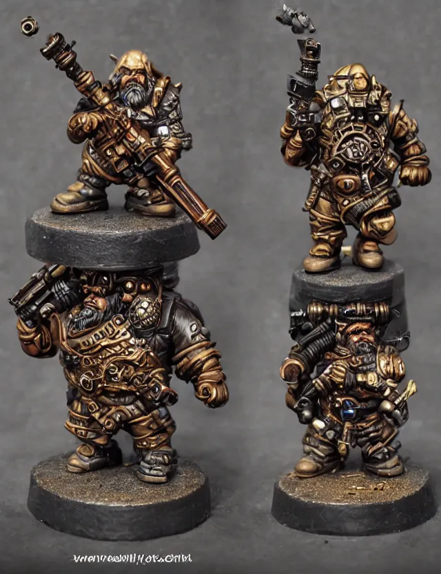 Image similar to dwarf with shotgun steampunk, hyper detailed, quality