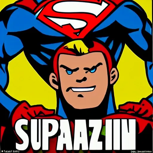 Image similar to this new super hero's name is captain amazing. his strengths include super strength, speed, and agility. he can fly and has x - ray vision