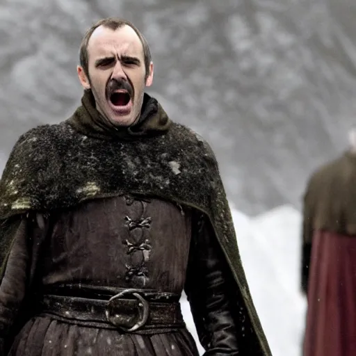 Prompt: stannis screaming