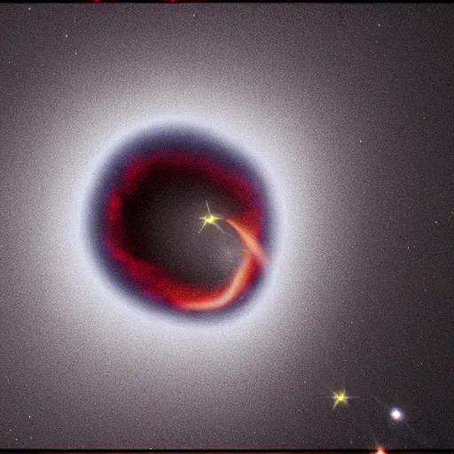 Prompt: the other side of a black hole.